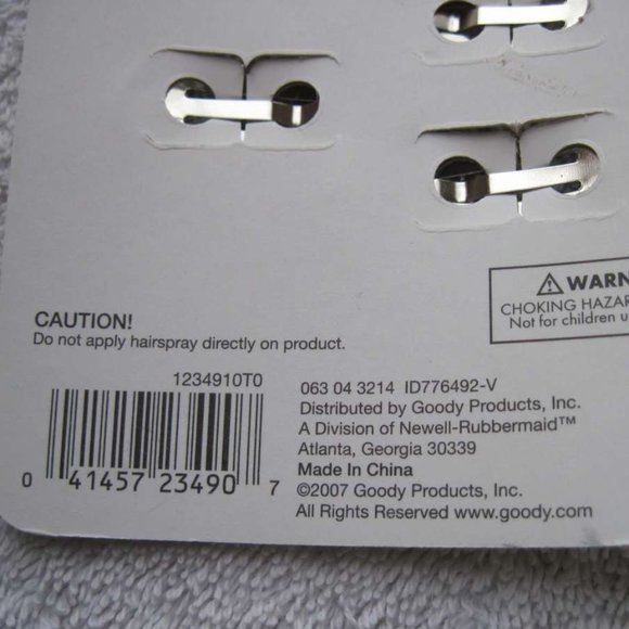 8 Goody Epoxy Covered Colors Polka Dots Metal Hair Contour Snap Clips Red Pink - Picture 4 of 6